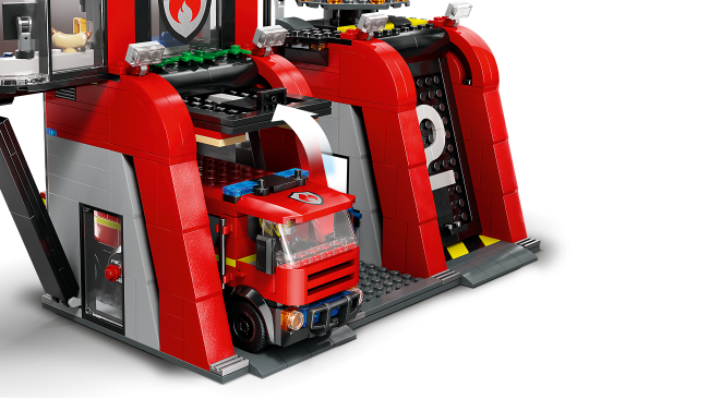 60414 Tuletõrjedepoo koos tuletõrjeautoga
