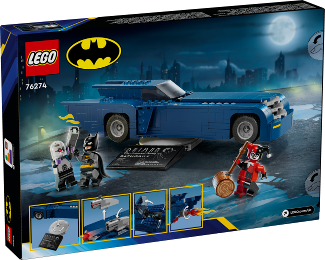 76274 Batman™ ja Batmobile™ vastaan Harley Quinn™ ja Pakkasherra