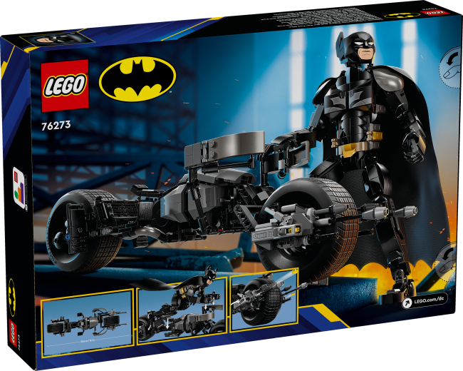 76273 Rakennettava Batman™-hahmo ja Batpod-pyörä