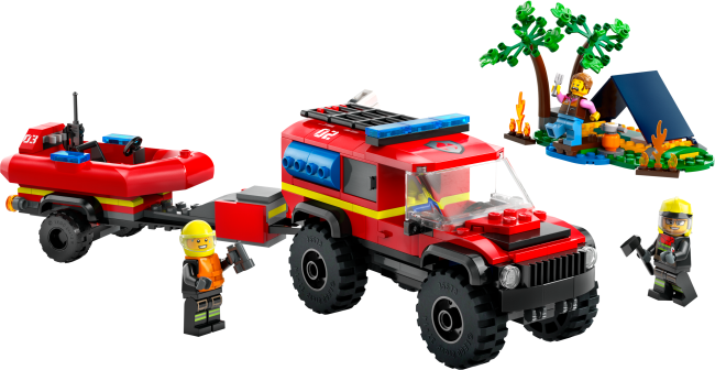 60412 4x4 tuletõrjeauto koos päästepaadiga
