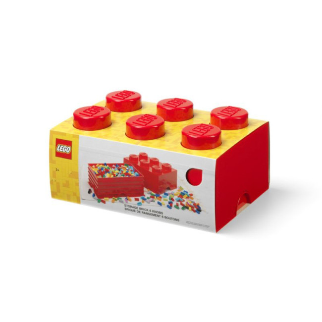 40000800 LEGO Storage Brick 6 Red