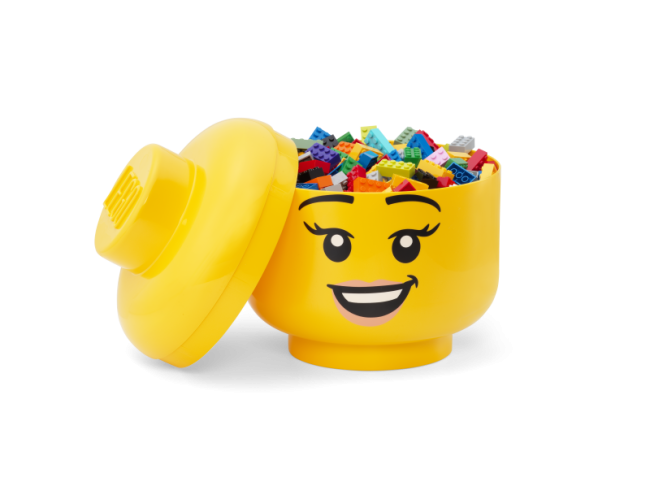 40320803 LEGO suur peakujuline hoiuklots Happy Girl