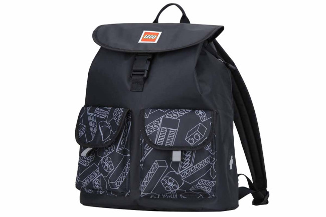 20132 - 1939 LEGO Tribini Happy Backpack Bricks Large - Black/Grey