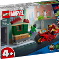 76287 LEGO Super Heroes Iron Man, moottoripyörä ja Hulk