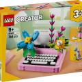 31169 LEGO  Creator Rakstāmmašīna ar ziediem