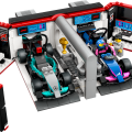 60444 LEGO  City F1® garāža, Mercedes-AMG un Alpine auto