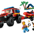 60412 LEGO  City 4x4 tuletõrjeauto koos päästepaadiga