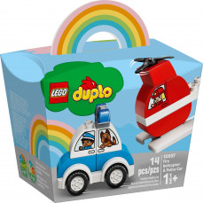 10957 LEGO DUPLO Tuletõrjehelikopter ja politseiauto
